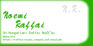 noemi raffai business card